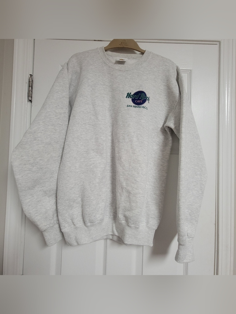Vintage 90s Hard Rock Cafe Crew-Neck Sweatshirt From San Francisco Size Medium.